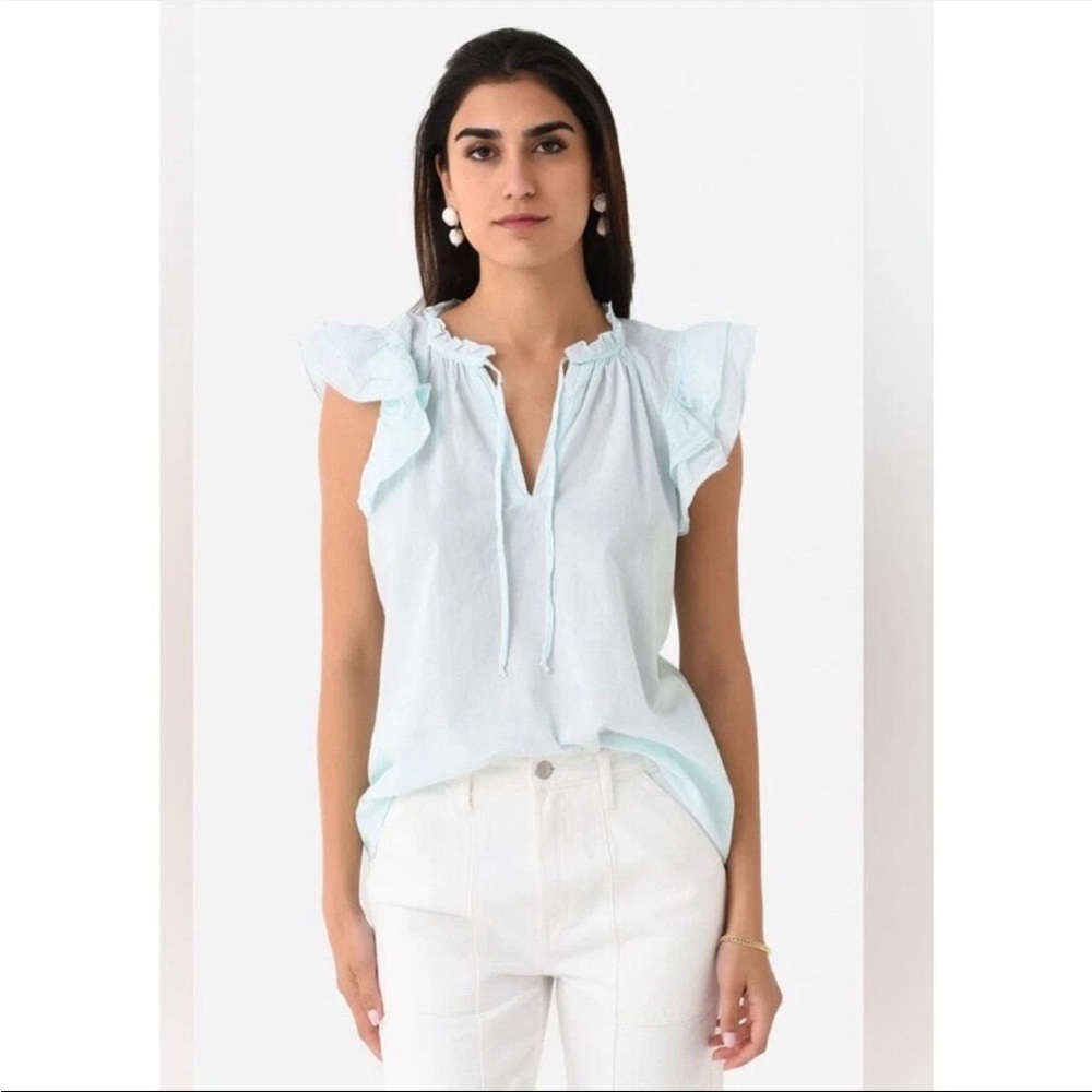 Stark X Ruffle Sleeve Blouse